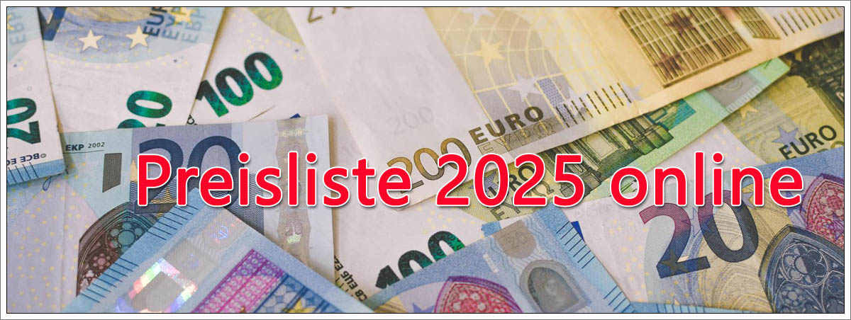 Preisliste 2025